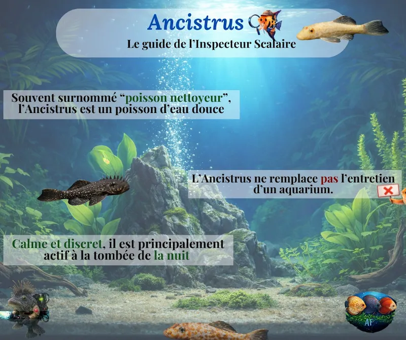 L’Ancistrus : le brouteur de surfaces de l’aquarium