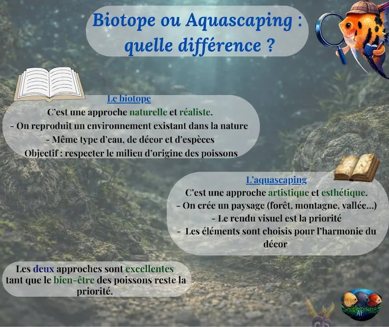 Biotope ou Aquascaping – Quelle approche choisir pour votre aquarium ?
